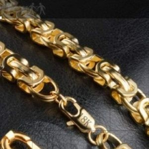 Mens 18 inch gold plated chain